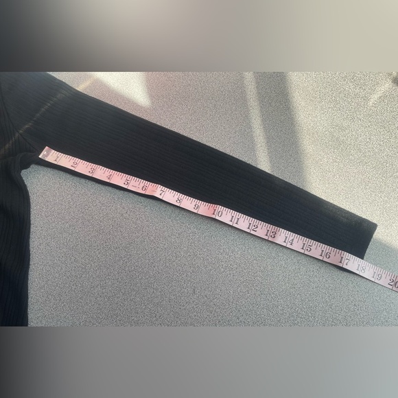 Topshop Black Ribbed Knit Sweater Dress Size 6 - Picture 11 of 11